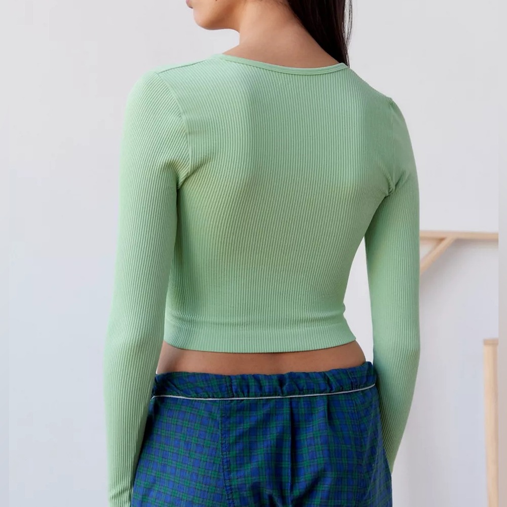 Out From Under Claudia Seamless Henley Top - Picture 2 of 5